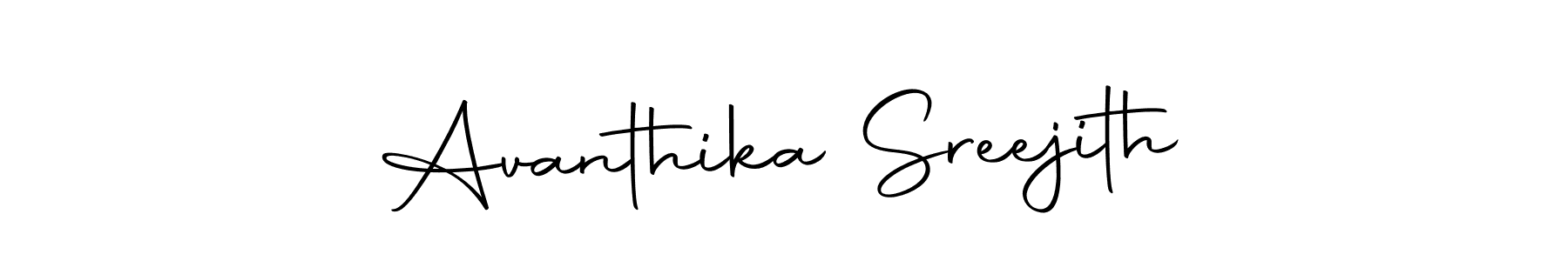 Create a beautiful signature design for name Avanthika Sreejith. With this signature (Autography-DOLnW) fonts, you can make a handwritten signature for free. Avanthika Sreejith signature style 10 images and pictures png