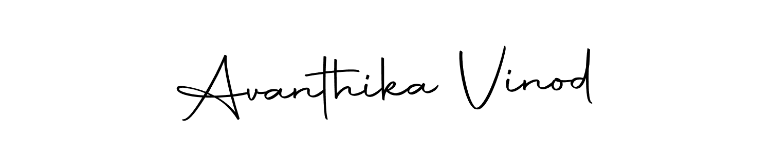 Here are the top 10 professional signature styles for the name Avanthika Vinod. These are the best autograph styles you can use for your name. Avanthika Vinod signature style 10 images and pictures png