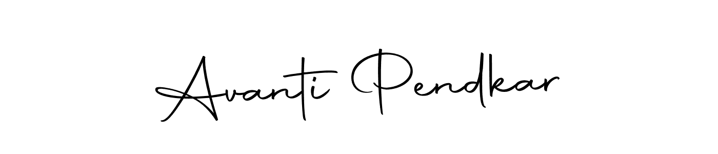 Make a beautiful signature design for name Avanti Pendkar. Use this online signature maker to create a handwritten signature for free. Avanti Pendkar signature style 10 images and pictures png