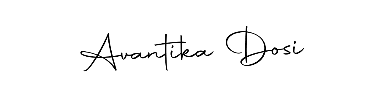 Design your own signature with our free online signature maker. With this signature software, you can create a handwritten (Autography-DOLnW) signature for name Avantika Dosi. Avantika Dosi signature style 10 images and pictures png