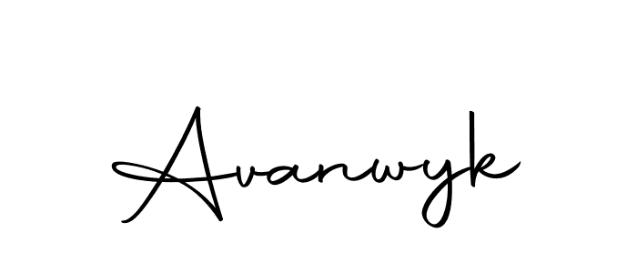 Use a signature maker to create a handwritten signature online. With this signature software, you can design (Autography-DOLnW) your own signature for name Avanwyk. Avanwyk signature style 10 images and pictures png