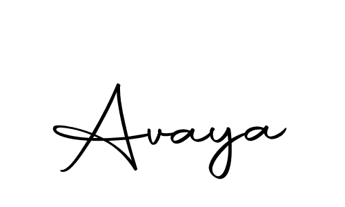 Design your own signature with our free online signature maker. With this signature software, you can create a handwritten (Autography-DOLnW) signature for name Avaya. Avaya signature style 10 images and pictures png