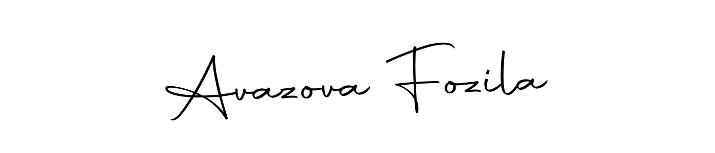 Use a signature maker to create a handwritten signature online. With this signature software, you can design (Autography-DOLnW) your own signature for name Avazova Fozila. Avazova Fozila signature style 10 images and pictures png