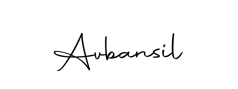 Avbansil stylish signature style. Best Handwritten Sign (Autography-DOLnW) for my name. Handwritten Signature Collection Ideas for my name Avbansil. Avbansil signature style 10 images and pictures png