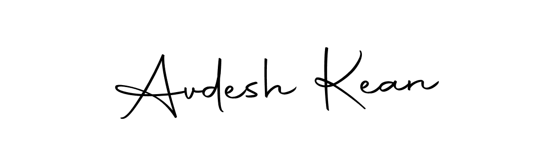 How to make Avdesh Kean name signature. Use Autography-DOLnW style for creating short signs online. This is the latest handwritten sign. Avdesh Kean signature style 10 images and pictures png