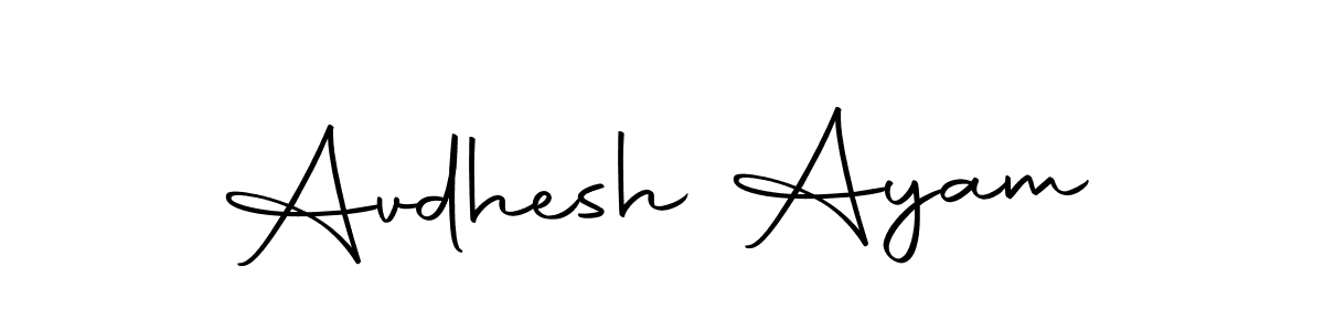 Make a beautiful signature design for name Avdhesh Ayam. Use this online signature maker to create a handwritten signature for free. Avdhesh Ayam signature style 10 images and pictures png