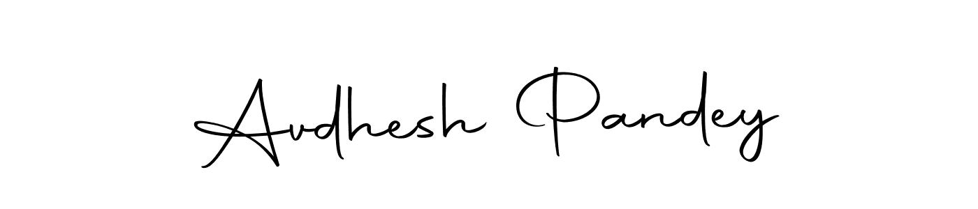 Design your own signature with our free online signature maker. With this signature software, you can create a handwritten (Autography-DOLnW) signature for name Avdhesh Pandey. Avdhesh Pandey signature style 10 images and pictures png