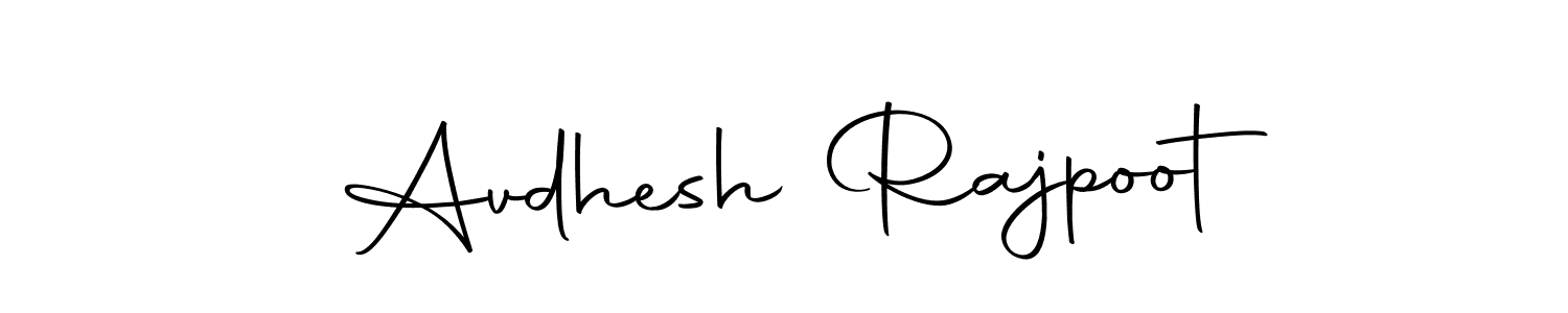 Design your own signature with our free online signature maker. With this signature software, you can create a handwritten (Autography-DOLnW) signature for name Avdhesh Rajpoot. Avdhesh Rajpoot signature style 10 images and pictures png