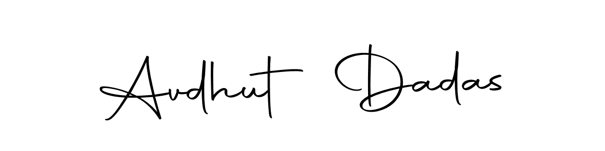 Create a beautiful signature design for name Avdhut Dadas. With this signature (Autography-DOLnW) fonts, you can make a handwritten signature for free. Avdhut Dadas signature style 10 images and pictures png