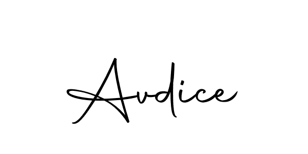 Design your own signature with our free online signature maker. With this signature software, you can create a handwritten (Autography-DOLnW) signature for name Avdice. Avdice signature style 10 images and pictures png