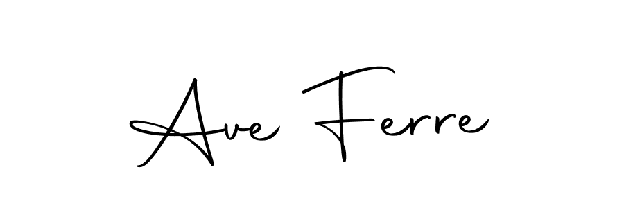 Use a signature maker to create a handwritten signature online. With this signature software, you can design (Autography-DOLnW) your own signature for name Ave Ferre. Ave Ferre signature style 10 images and pictures png