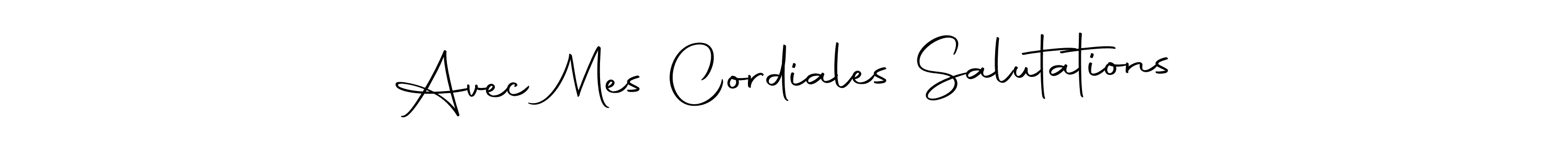 You can use this online signature creator to create a handwritten signature for the name Avec Mes Cordiales Salutations. This is the best online autograph maker. Avec Mes Cordiales Salutations signature style 10 images and pictures png