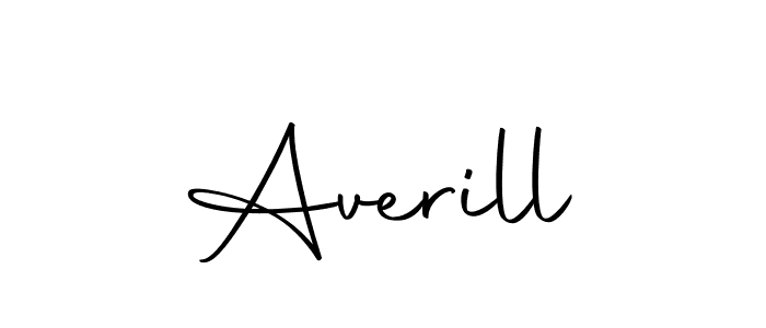 How to make Averill name signature. Use Autography-DOLnW style for creating short signs online. This is the latest handwritten sign. Averill signature style 10 images and pictures png