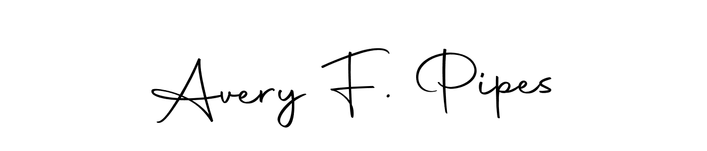 How to make Avery F. Pipes signature? Autography-DOLnW is a professional autograph style. Create handwritten signature for Avery F. Pipes name. Avery F. Pipes signature style 10 images and pictures png