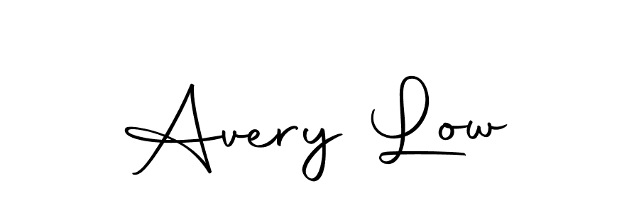 You should practise on your own different ways (Autography-DOLnW) to write your name (Avery Low) in signature. don't let someone else do it for you. Avery Low signature style 10 images and pictures png