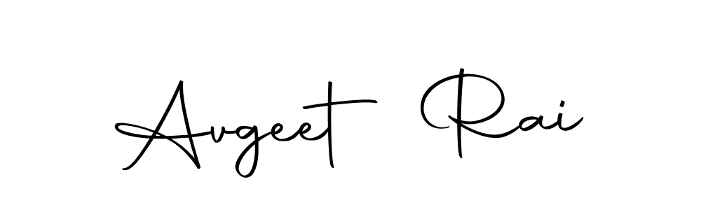 The best way (Autography-DOLnW) to make a short signature is to pick only two or three words in your name. The name Avgeet Rai include a total of six letters. For converting this name. Avgeet Rai signature style 10 images and pictures png