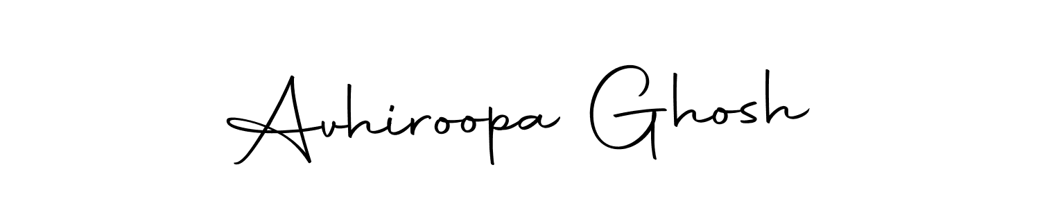 Create a beautiful signature design for name Avhiroopa Ghosh. With this signature (Autography-DOLnW) fonts, you can make a handwritten signature for free. Avhiroopa Ghosh signature style 10 images and pictures png