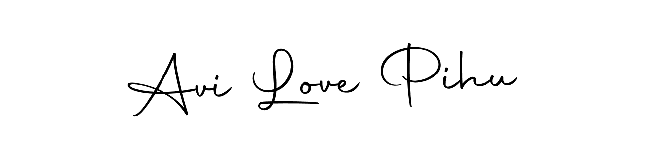 Make a beautiful signature design for name Avi Love Pihu. With this signature (Autography-DOLnW) style, you can create a handwritten signature for free. Avi Love Pihu signature style 10 images and pictures png