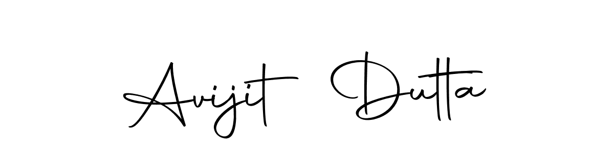 How to make Avijit Dutta name signature. Use Autography-DOLnW style for creating short signs online. This is the latest handwritten sign. Avijit Dutta signature style 10 images and pictures png