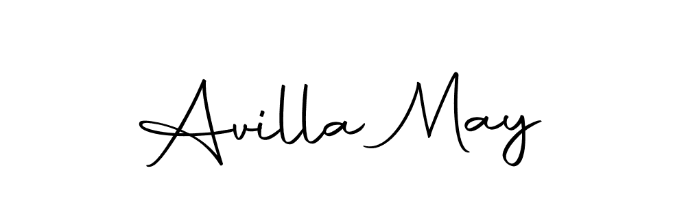 Make a beautiful signature design for name Avilla May. With this signature (Autography-DOLnW) style, you can create a handwritten signature for free. Avilla May signature style 10 images and pictures png