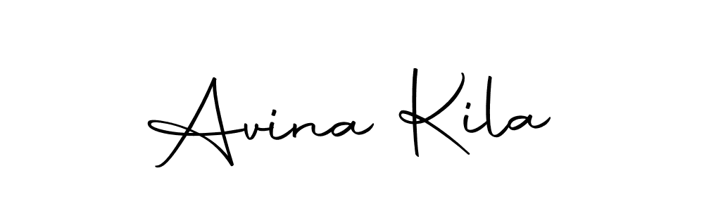 Design your own signature with our free online signature maker. With this signature software, you can create a handwritten (Autography-DOLnW) signature for name Avina Kila. Avina Kila signature style 10 images and pictures png