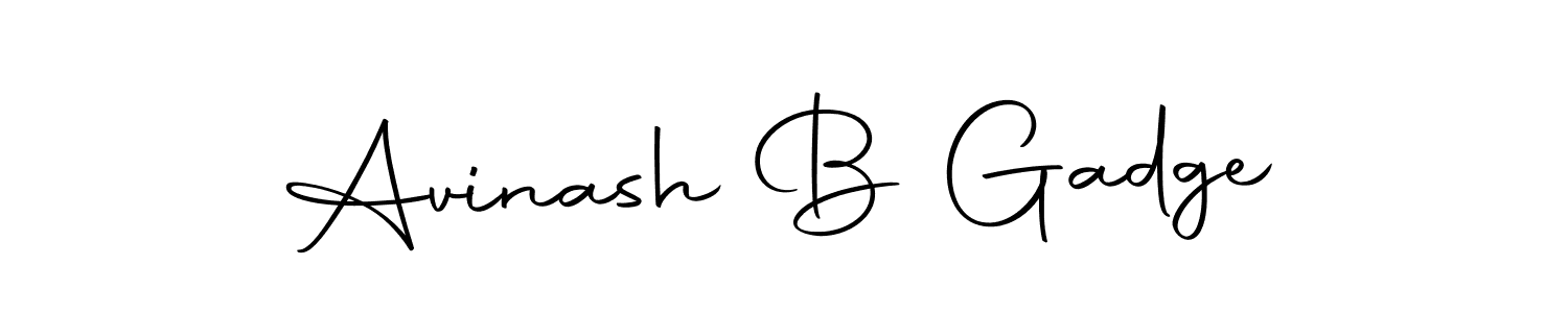 Use a signature maker to create a handwritten signature online. With this signature software, you can design (Autography-DOLnW) your own signature for name Avinash B Gadge. Avinash B Gadge signature style 10 images and pictures png