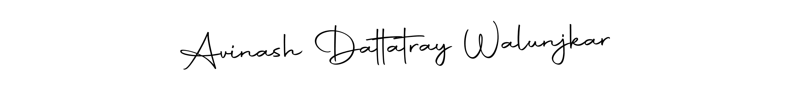 Make a beautiful signature design for name Avinash Dattatray Walunjkar. With this signature (Autography-DOLnW) style, you can create a handwritten signature for free. Avinash Dattatray Walunjkar signature style 10 images and pictures png