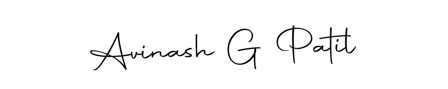 Make a beautiful signature design for name Avinash G Patil. With this signature (Autography-DOLnW) style, you can create a handwritten signature for free. Avinash G Patil signature style 10 images and pictures png