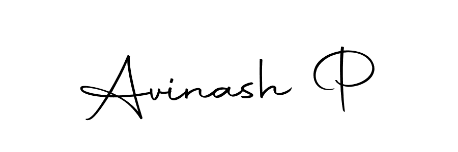 Design your own signature with our free online signature maker. With this signature software, you can create a handwritten (Autography-DOLnW) signature for name Avinash P. Avinash P signature style 10 images and pictures png