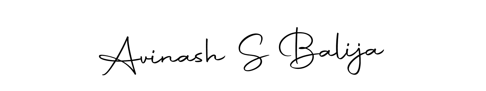 How to make Avinash S Balija signature? Autography-DOLnW is a professional autograph style. Create handwritten signature for Avinash S Balija name. Avinash S Balija signature style 10 images and pictures png