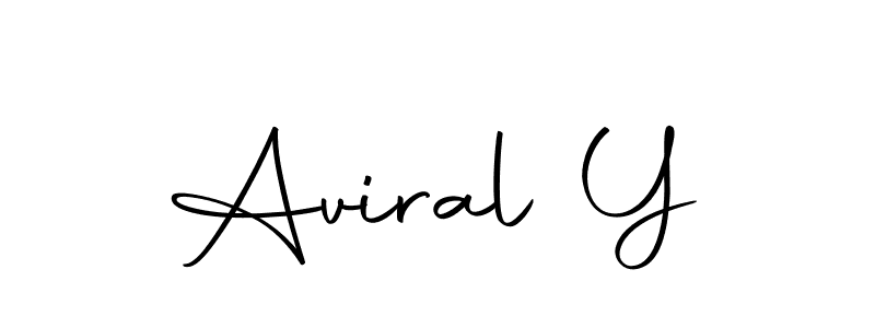 Create a beautiful signature design for name Aviral Y. With this signature (Autography-DOLnW) fonts, you can make a handwritten signature for free. Aviral Y signature style 10 images and pictures png