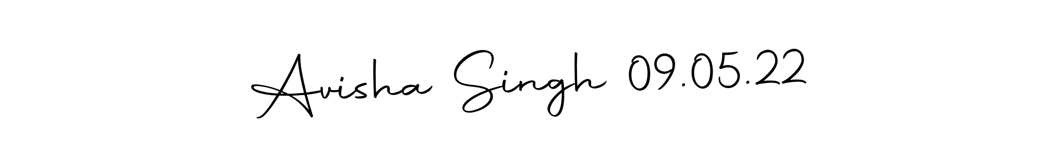 Design your own signature with our free online signature maker. With this signature software, you can create a handwritten (Autography-DOLnW) signature for name Avisha Singh 09.05.22. Avisha Singh 09.05.22 signature style 10 images and pictures png