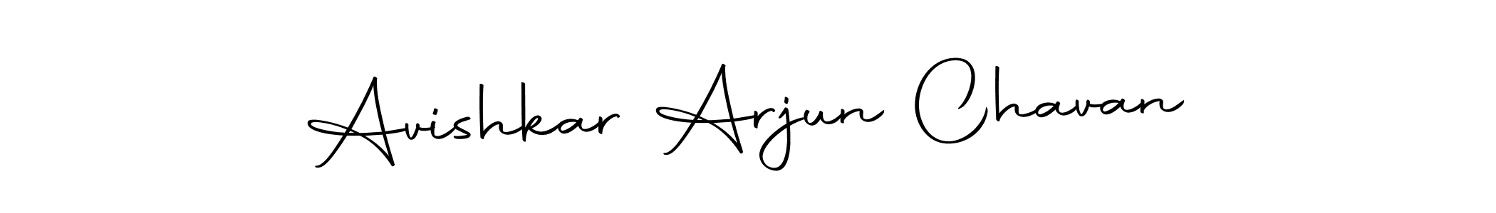 How to make Avishkar Arjun Chavan name signature. Use Autography-DOLnW style for creating short signs online. This is the latest handwritten sign. Avishkar Arjun Chavan signature style 10 images and pictures png