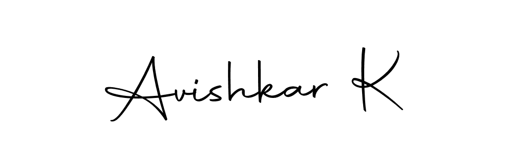 Design your own signature with our free online signature maker. With this signature software, you can create a handwritten (Autography-DOLnW) signature for name Avishkar K. Avishkar K signature style 10 images and pictures png