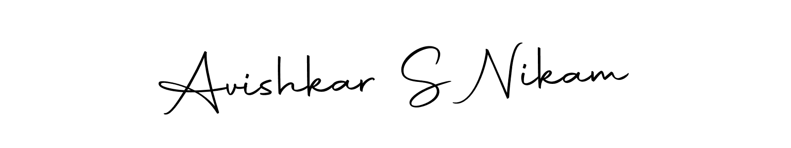 How to make Avishkar S Nikam signature? Autography-DOLnW is a professional autograph style. Create handwritten signature for Avishkar S Nikam name. Avishkar S Nikam signature style 10 images and pictures png