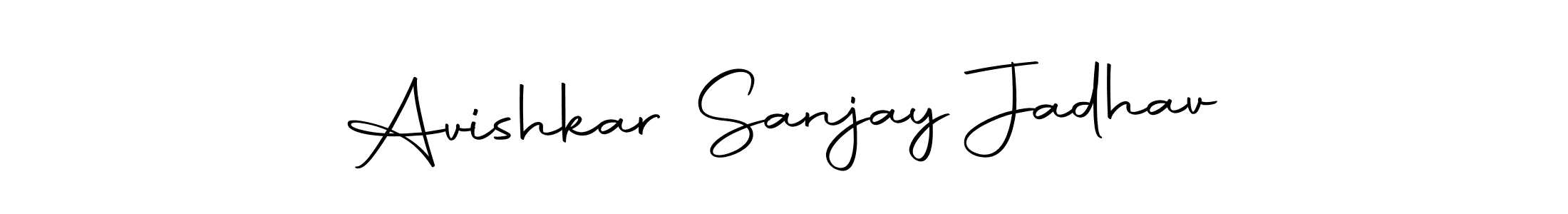 Create a beautiful signature design for name Avishkar Sanjay Jadhav. With this signature (Autography-DOLnW) fonts, you can make a handwritten signature for free. Avishkar Sanjay Jadhav signature style 10 images and pictures png