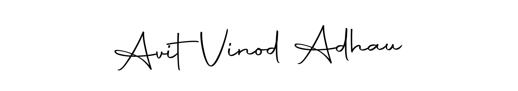 Create a beautiful signature design for name Avit  Vinod Adhau. With this signature (Autography-DOLnW) fonts, you can make a handwritten signature for free. Avit  Vinod Adhau signature style 10 images and pictures png
