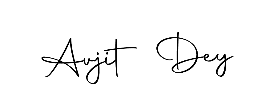 Create a beautiful signature design for name Avjit Dey. With this signature (Autography-DOLnW) fonts, you can make a handwritten signature for free. Avjit Dey signature style 10 images and pictures png