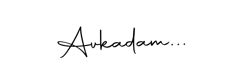 You should practise on your own different ways (Autography-DOLnW) to write your name (Avkadam...) in signature. don't let someone else do it for you. Avkadam... signature style 10 images and pictures png