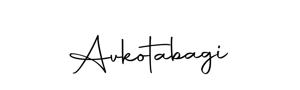 Make a beautiful signature design for name Avkotabagi. With this signature (Autography-DOLnW) style, you can create a handwritten signature for free. Avkotabagi signature style 10 images and pictures png