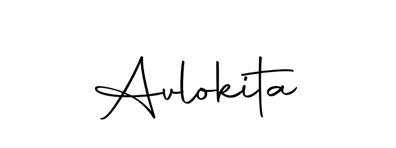 Design your own signature with our free online signature maker. With this signature software, you can create a handwritten (Autography-DOLnW) signature for name Avlokita. Avlokita signature style 10 images and pictures png