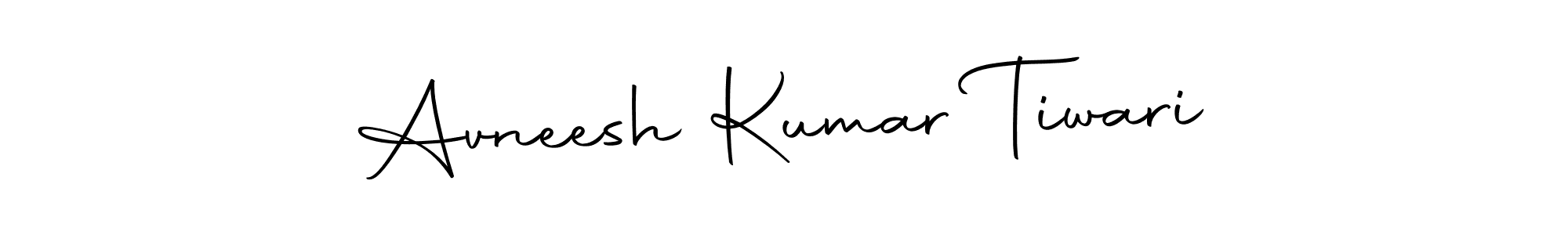 How to make Avneesh Kumar Tiwari name signature. Use Autography-DOLnW style for creating short signs online. This is the latest handwritten sign. Avneesh Kumar Tiwari signature style 10 images and pictures png