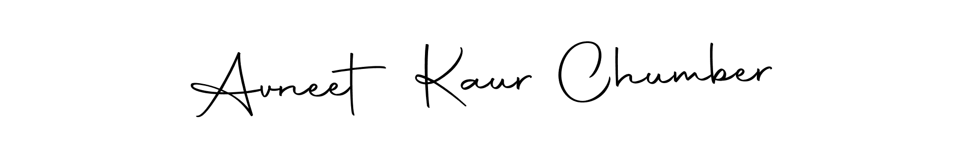 Create a beautiful signature design for name Avneet Kaur Chumber. With this signature (Autography-DOLnW) fonts, you can make a handwritten signature for free. Avneet Kaur Chumber signature style 10 images and pictures png