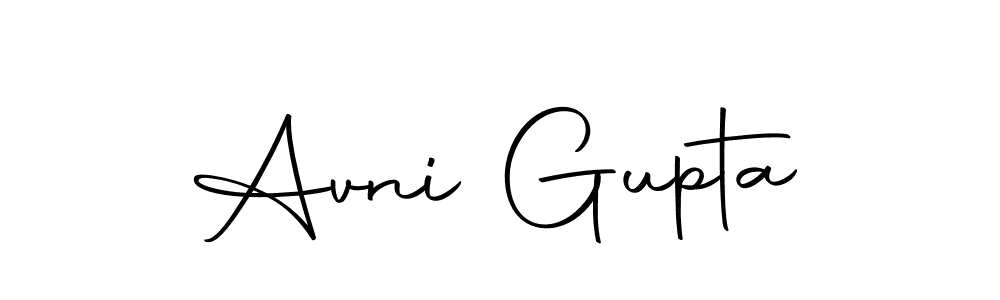 Design your own signature with our free online signature maker. With this signature software, you can create a handwritten (Autography-DOLnW) signature for name Avni Gupta. Avni Gupta signature style 10 images and pictures png