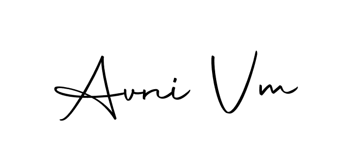 Avni Vm stylish signature style. Best Handwritten Sign (Autography-DOLnW) for my name. Handwritten Signature Collection Ideas for my name Avni Vm. Avni Vm signature style 10 images and pictures png