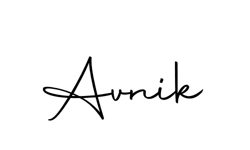 The best way (Autography-DOLnW) to make a short signature is to pick only two or three words in your name. The name Avnik include a total of six letters. For converting this name. Avnik signature style 10 images and pictures png