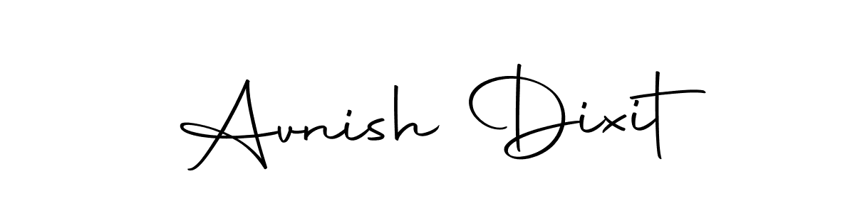 Make a beautiful signature design for name Avnish Dixit. With this signature (Autography-DOLnW) style, you can create a handwritten signature for free. Avnish Dixit signature style 10 images and pictures png