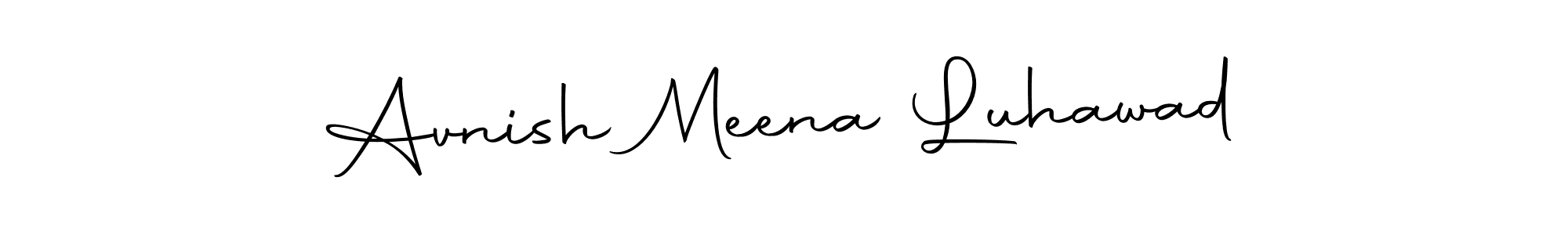 Check out images of Autograph of Avnish Meena Luhawad name. Actor Avnish Meena Luhawad Signature Style. Autography-DOLnW is a professional sign style online. Avnish Meena Luhawad signature style 10 images and pictures png