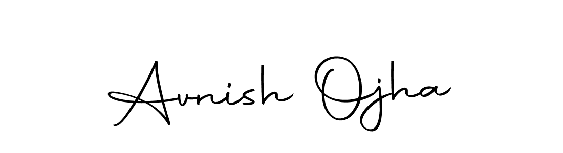 How to make Avnish Ojha name signature. Use Autography-DOLnW style for creating short signs online. This is the latest handwritten sign. Avnish Ojha signature style 10 images and pictures png