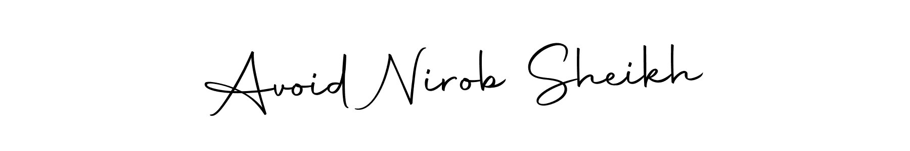 Make a beautiful signature design for name Avoid Nirob Sheikh. Use this online signature maker to create a handwritten signature for free. Avoid Nirob Sheikh signature style 10 images and pictures png